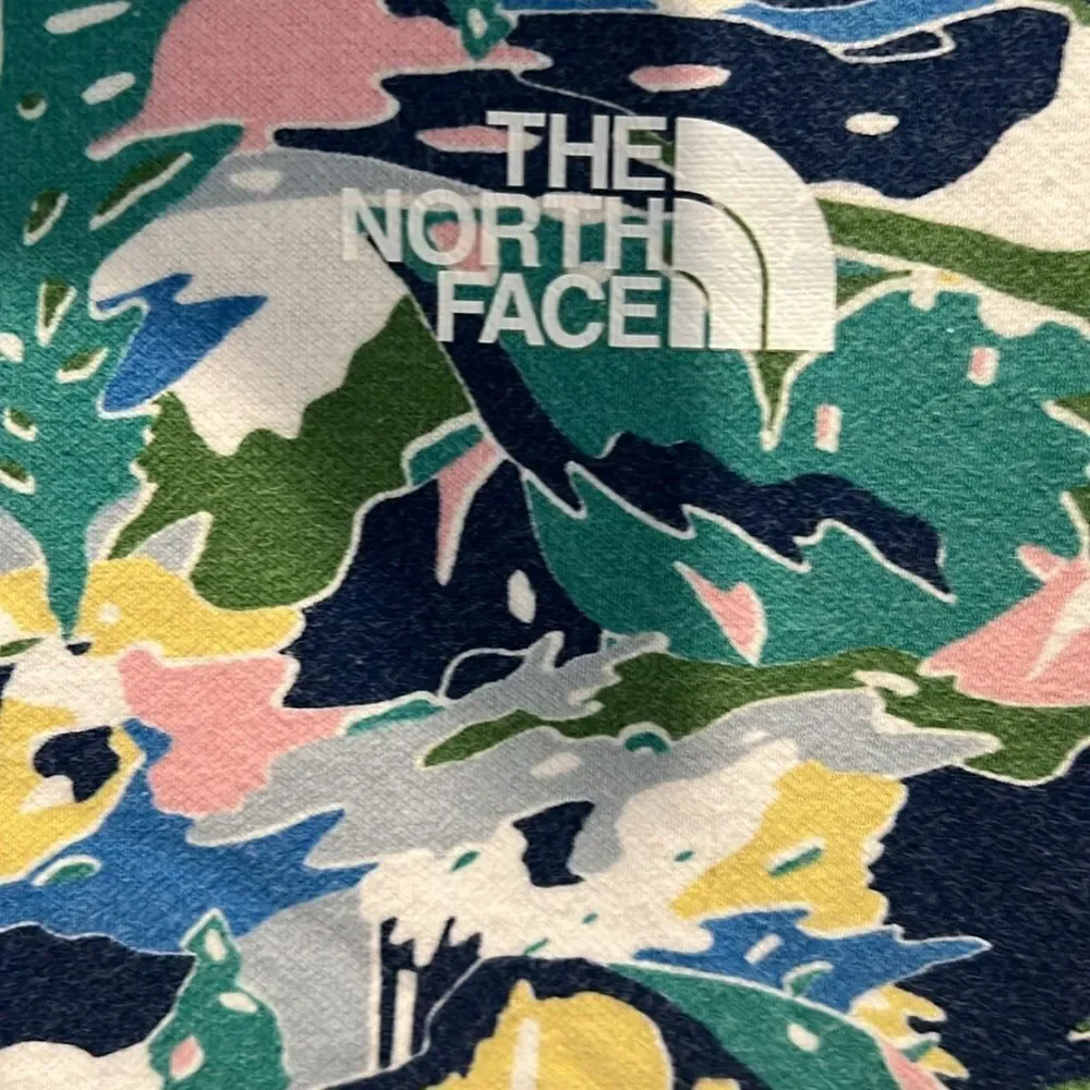 The North Face Youth Medium Jaiden Green Valley Allover Print Pullover Hoodie